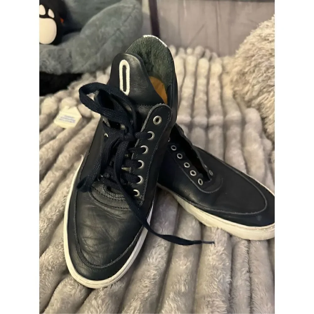 Filling Pieces Low Top Navy 03 Liberty Lace Up sneaker trainer shoe